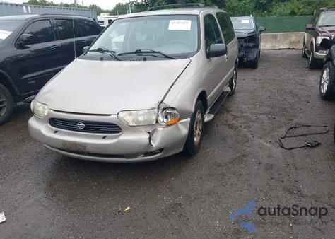 2000 Nissan Quest Se/Gle/Gxe из США, поврежденный, VIN 4N2XN11TXYD835233